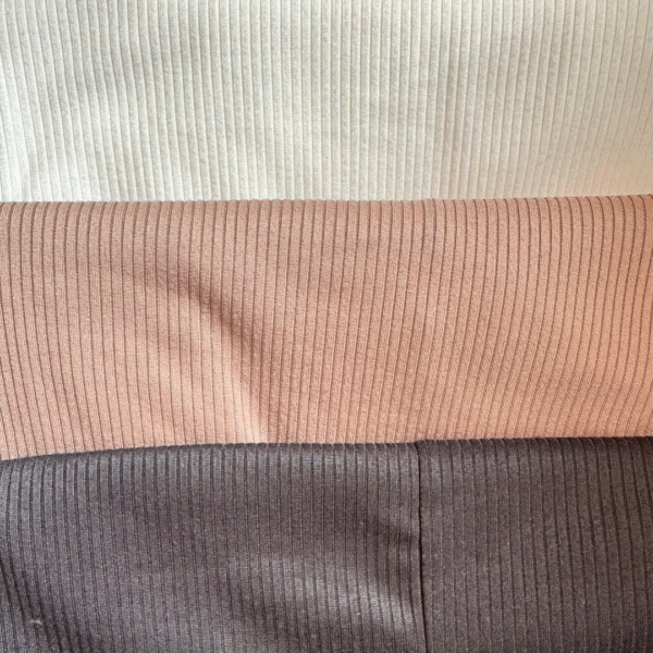 BLUSA SEMI CORTA EN TELA RIB