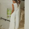 PANTALON ANCHO EN TELA RIB